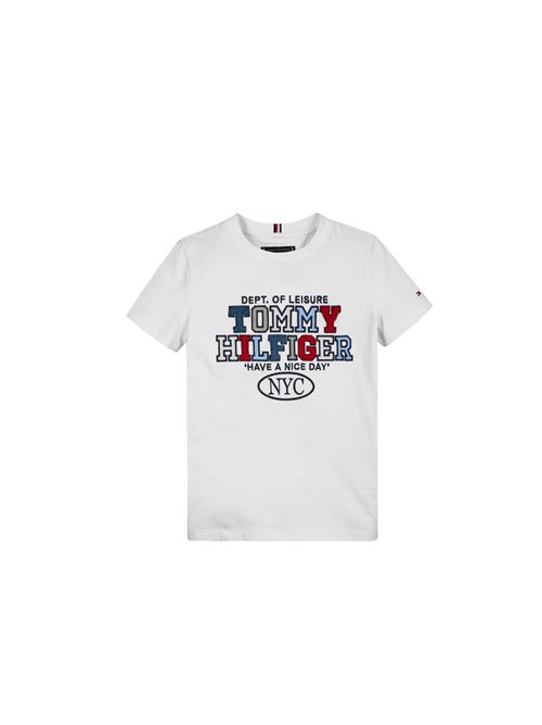 T-shirt, bambino, logata. TOMMY HILFIGER | KB0KB08664TYBR